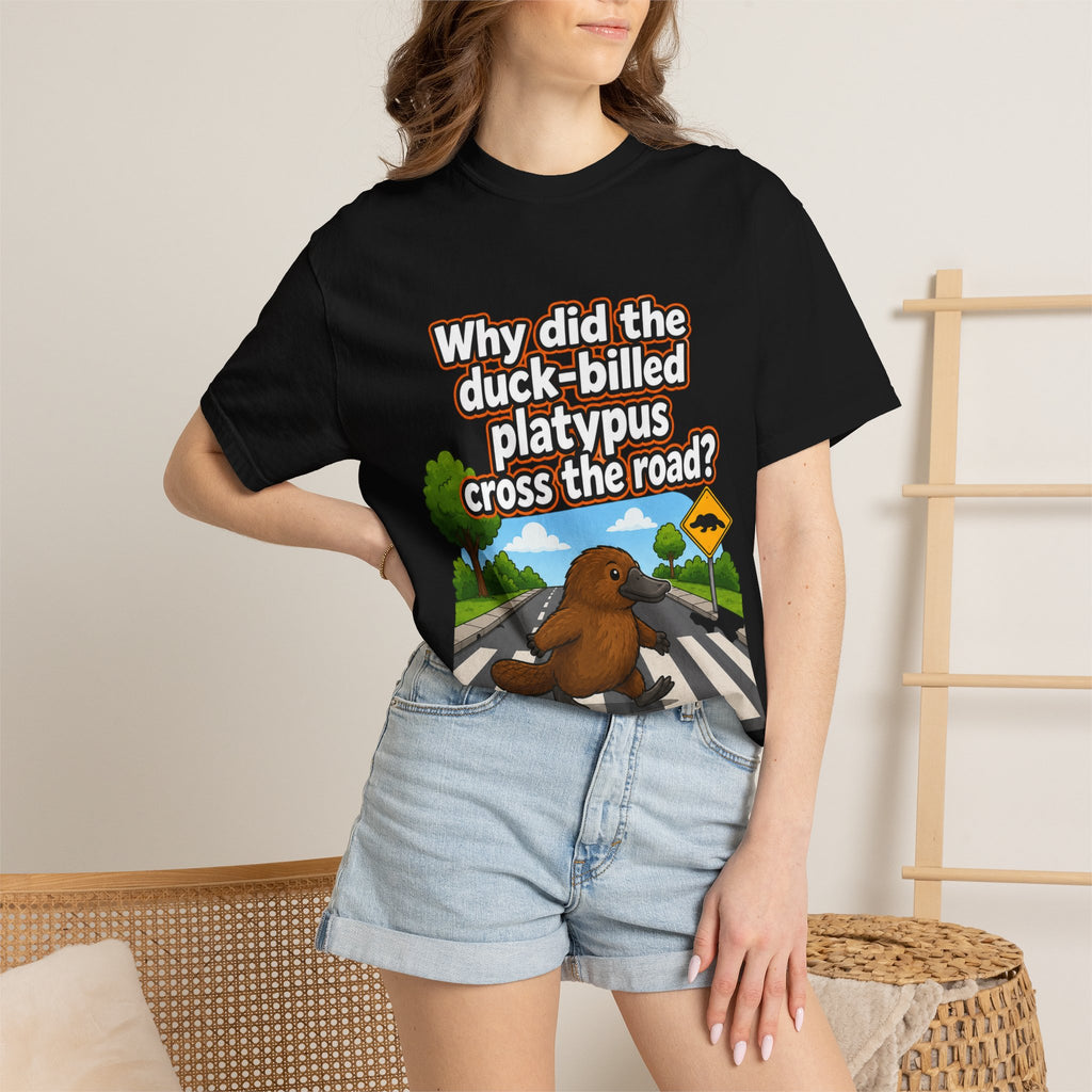 Pun-Lovers T-Shirt — "Duck-Billed Platypus" Funny Graphic Tee