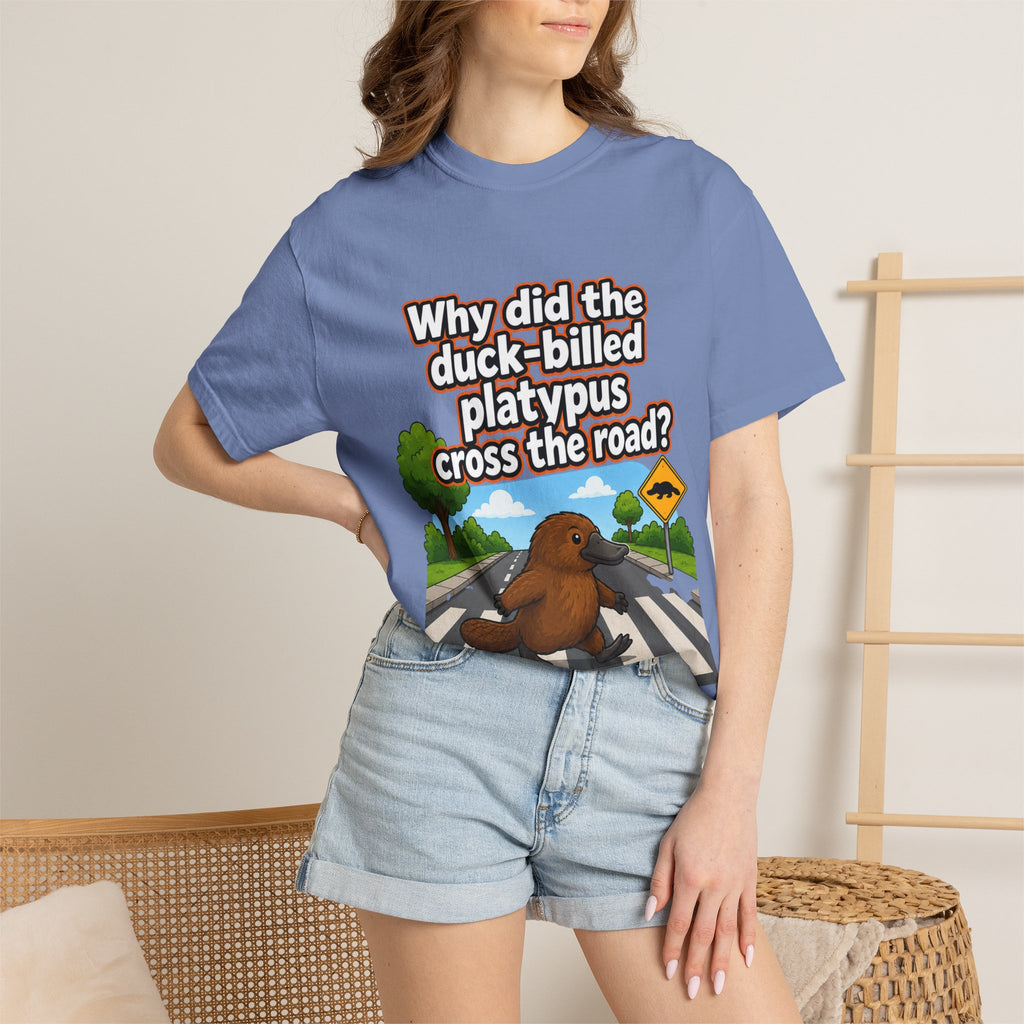 Pun-Lovers T-Shirt — "Duck-Billed Platypus" Funny Graphic Tee