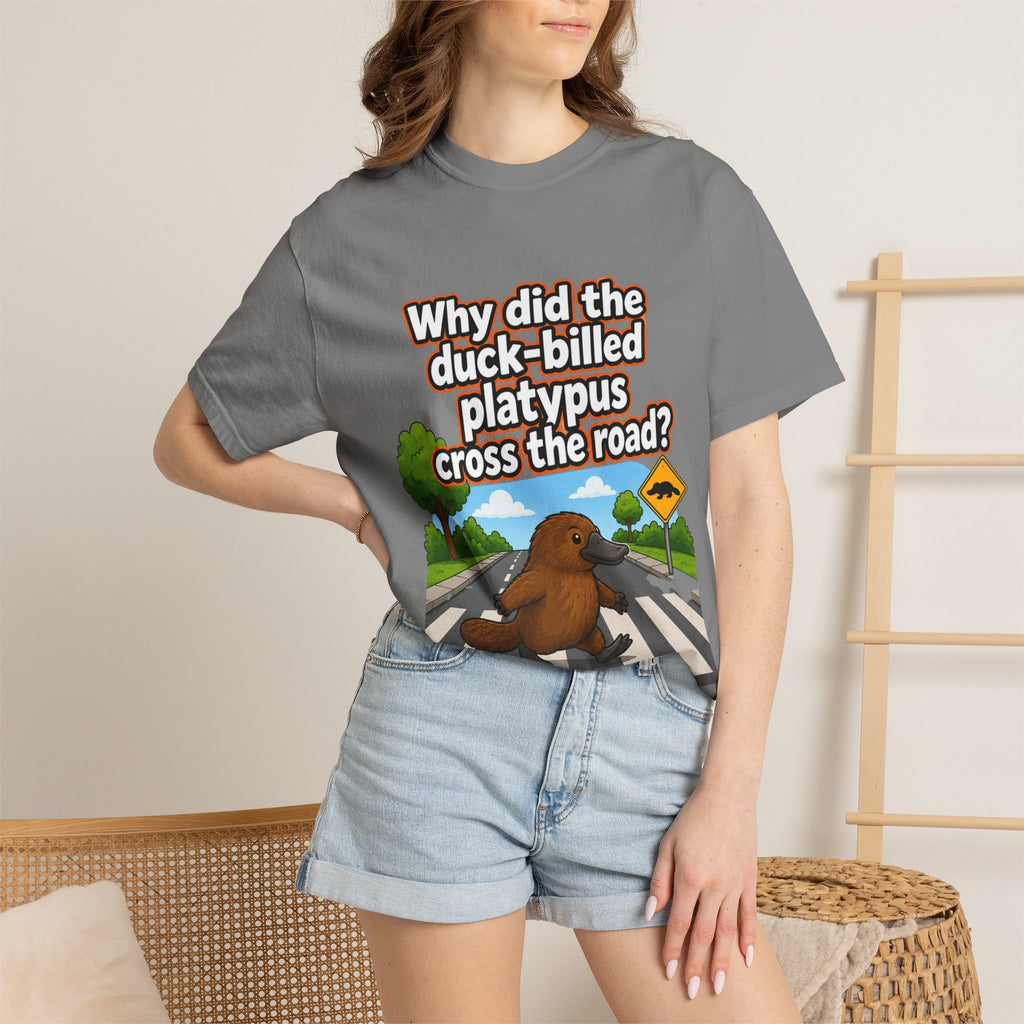 Pun-Lovers T-Shirt — "Duck-Billed Platypus" Funny Graphic Tee