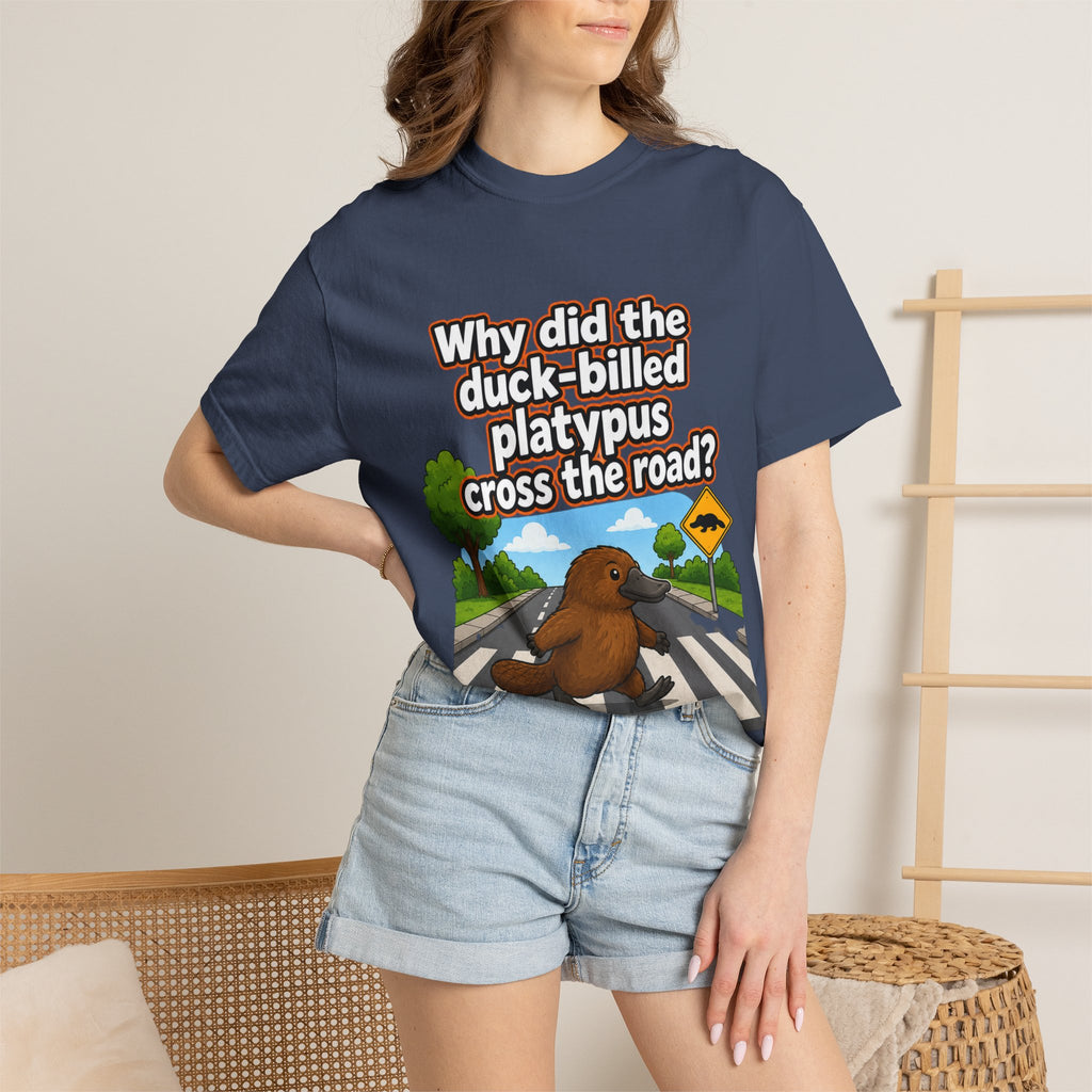 Pun-Lovers T-Shirt — "Duck-Billed Platypus" Funny Graphic Tee