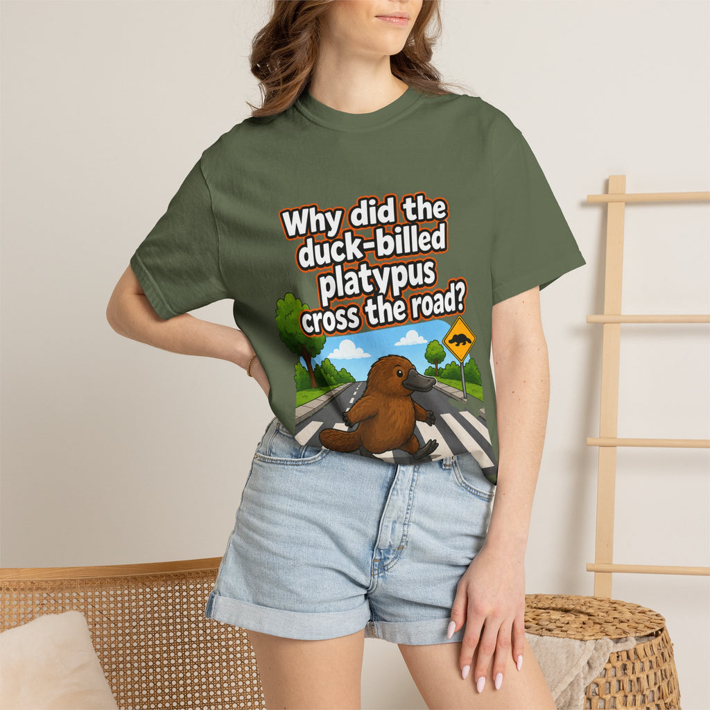 Pun-Lovers T-Shirt — "Duck-Billed Platypus" Funny Graphic Tee