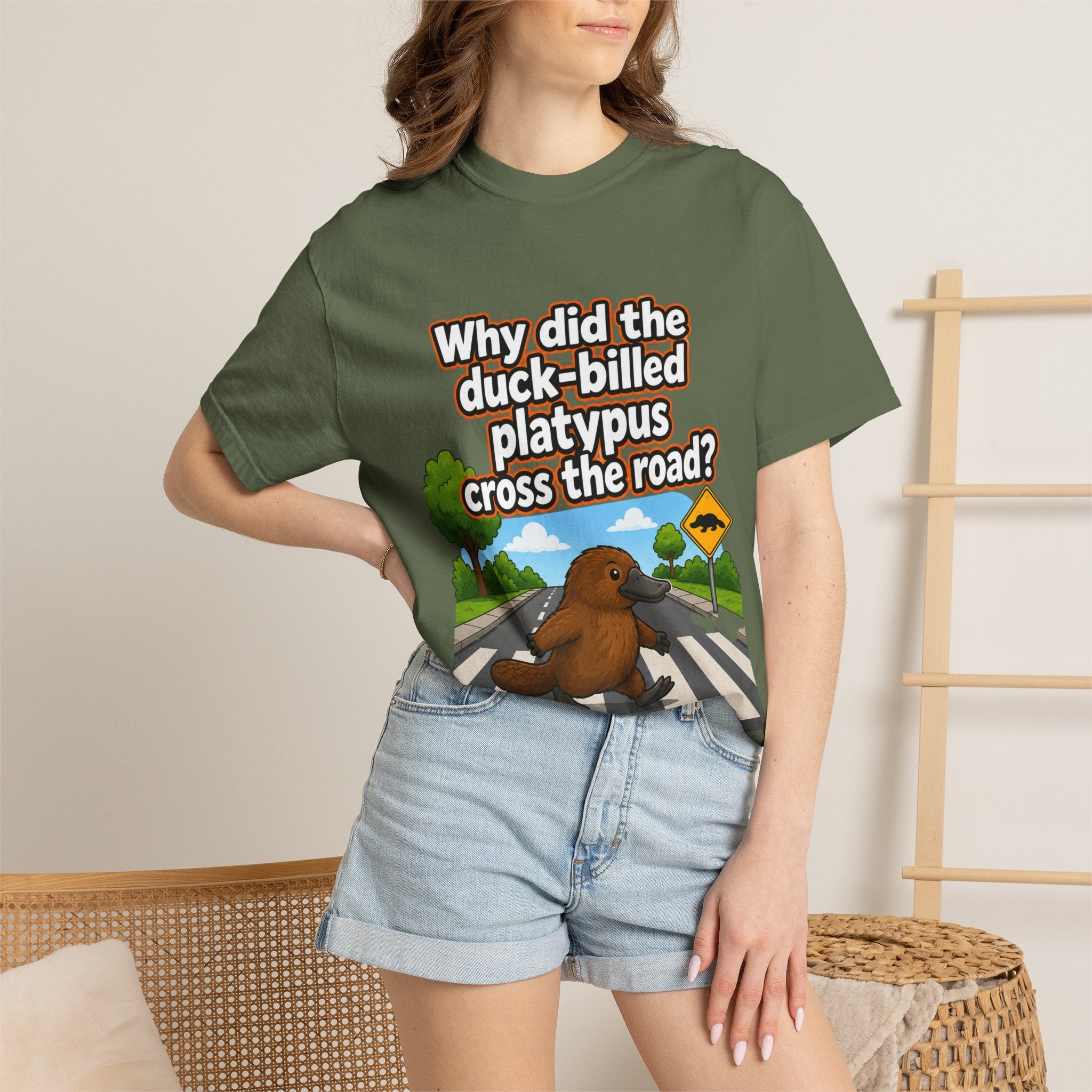 Pun-Lovers T-Shirt — "Duck-Billed Platypus" Funny Graphic Tee