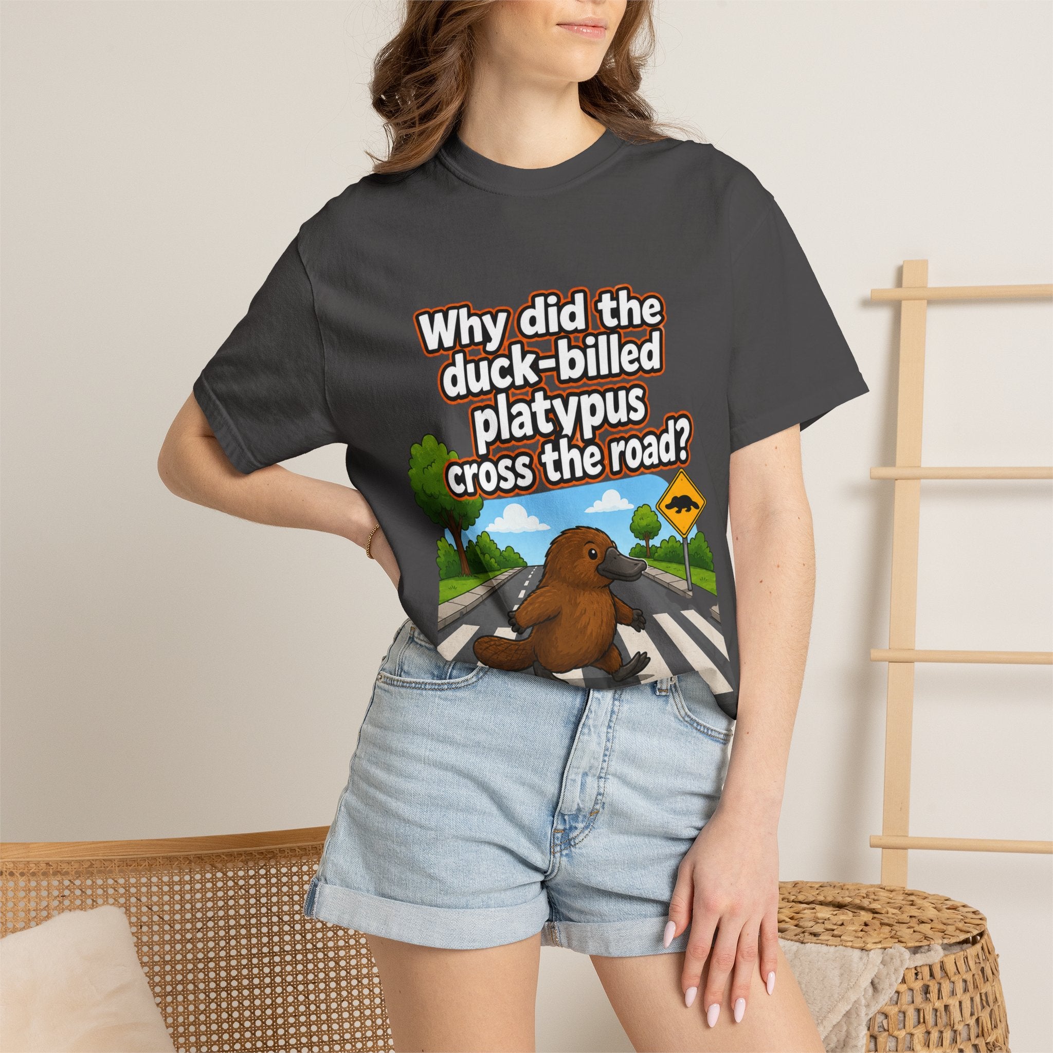 Pun-Lovers T-Shirt — "Duck-Billed Platypus" Funny Graphic Tee