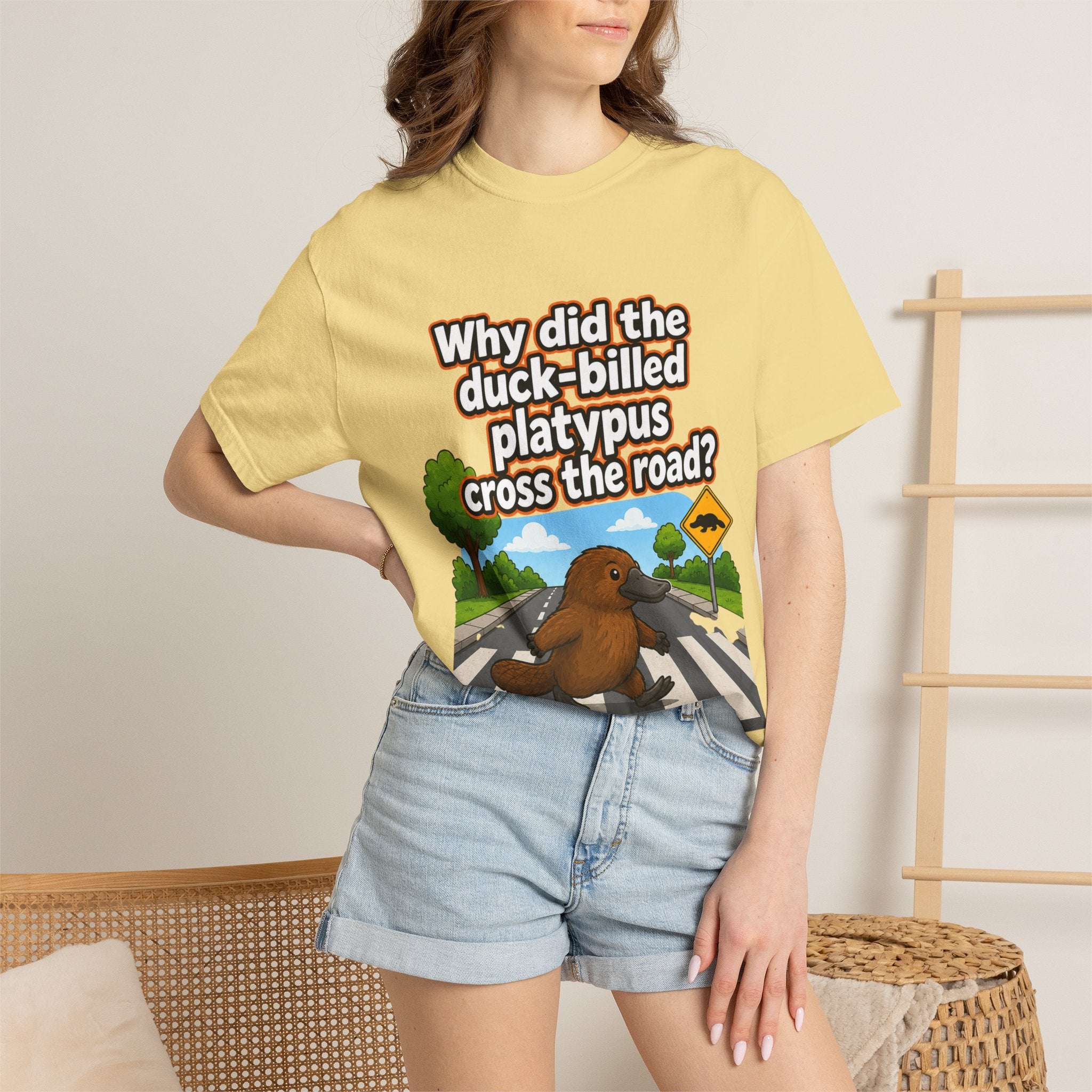 Pun-Lovers T-Shirt — "Duck-Billed Platypus" Funny Graphic Tee