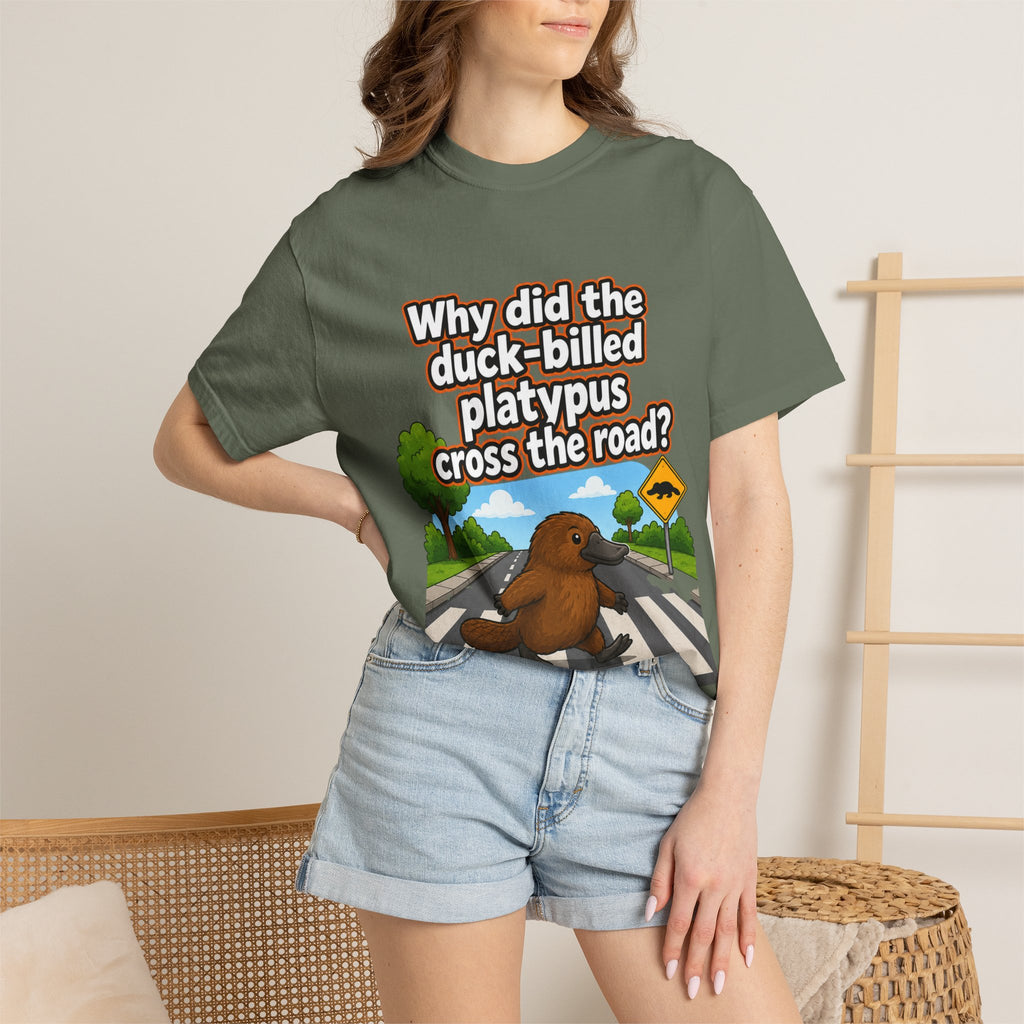 Pun-Lovers T-Shirt — "Duck-Billed Platypus" Funny Graphic Tee